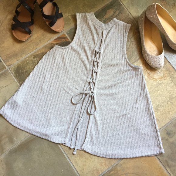 Altar’d State Lace-Up Tunic Top - NEW - Picture 4 of 16